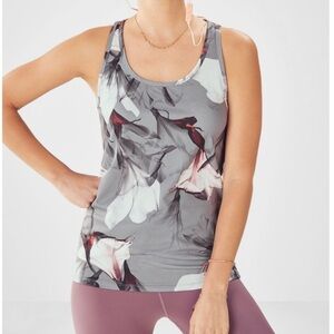 Floral Gray Fabletics Workout Tank